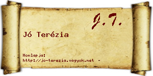 Jó Terézia névjegykártya