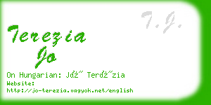 terezia jo business card